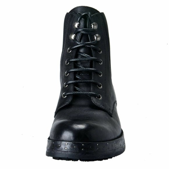 Dolce & Gabbana Men\'s Black Leather Military Boots main image 6